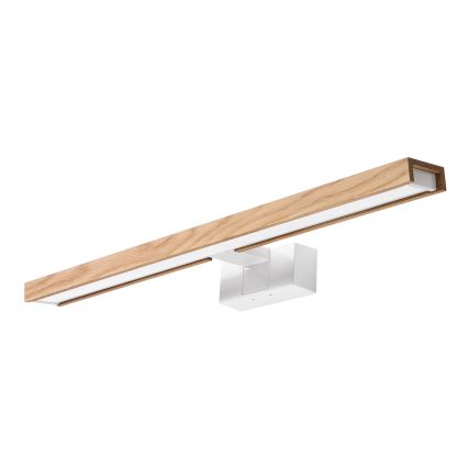 Brilagi - Iluminare LED pentru oglindă de baie 3 în 1 WOODY MIRROR LED/12W/230V 60 cm IP44 alb/stejar