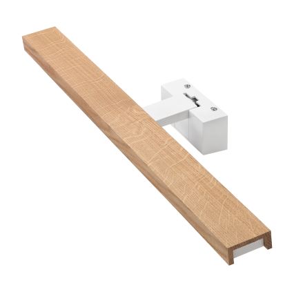 Brilagi - Iluminare LED pentru oglindă de baie 3 în 1 WOODY MIRROR LED/12W/230V 60 cm IP44 alb/stejar