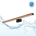 Brilagi - Iluminare LED pentru oglindă de baie 3-în-1 WOODY MIRROR LED/15W/230V 80 cm IP44 negru/stejar cireș