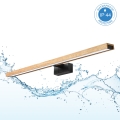 Brilagi - Iluminare LED pentru oglindă de baie 3 în 1 WOODY MIRROR LED/15W/230V 80 cm IP44 negru/stejar