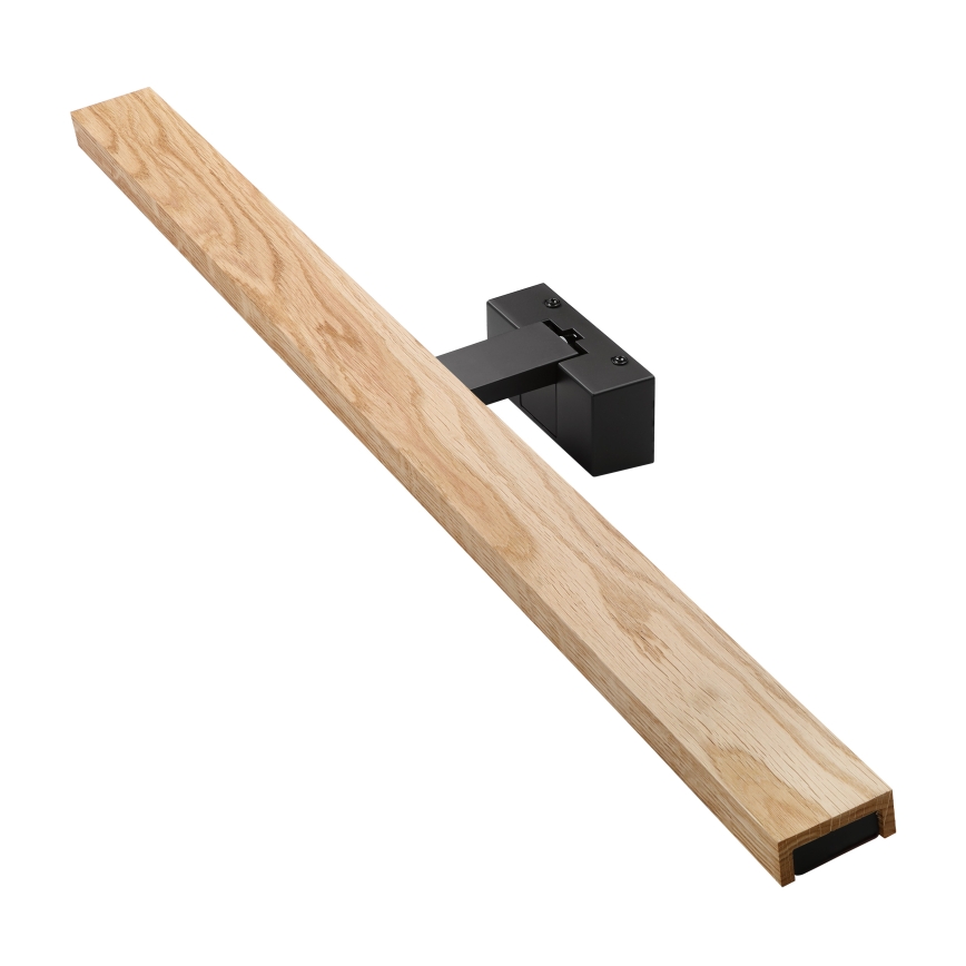Brilagi - Iluminare LED pentru oglindă de baie 3 în 1 WOODY MIRROR LED/15W/230V 80 cm IP44 negru/stejar