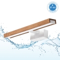 Brilagi - Iluminare LED pentru oglindă de baie 3 în 1 WOODY MIRROR LED/8W/230V 40 cm IP44 alb/stejar cireș