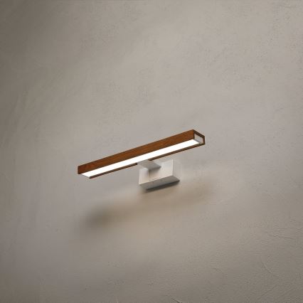 Brilagi - Iluminare LED pentru oglindă de baie 3 în 1 WOODY MIRROR LED/8W/230V 40 cm IP44 alb/stejar cireș