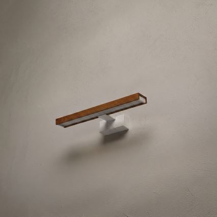 Brilagi - Iluminare LED pentru oglindă de baie 3 în 1 WOODY MIRROR LED/8W/230V 40 cm IP44 alb/stejar cireș