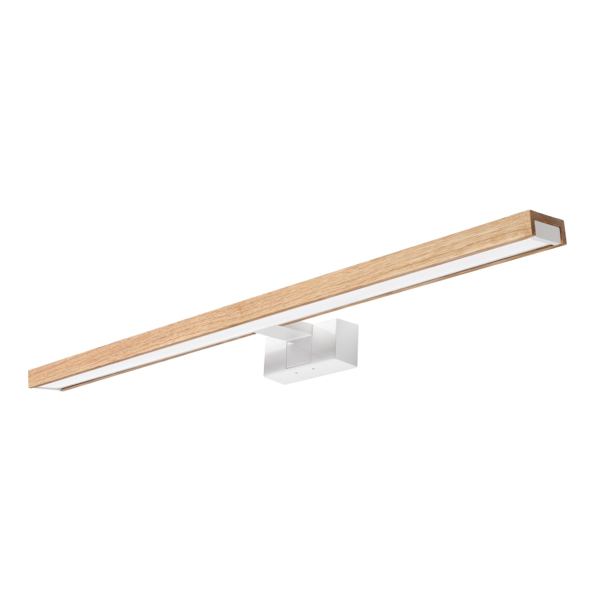 Brilagi - Iluminare LED pentru oglindă de baie 3 în 1 WOODY MIRROR LED/15W/230V 80 cm IP44 alb/stejar