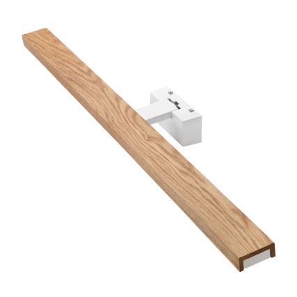 Brilagi - Iluminare LED pentru oglindă de baie 3 în 1 WOODY MIRROR LED/15W/230V 80 cm IP44 alb/stejar