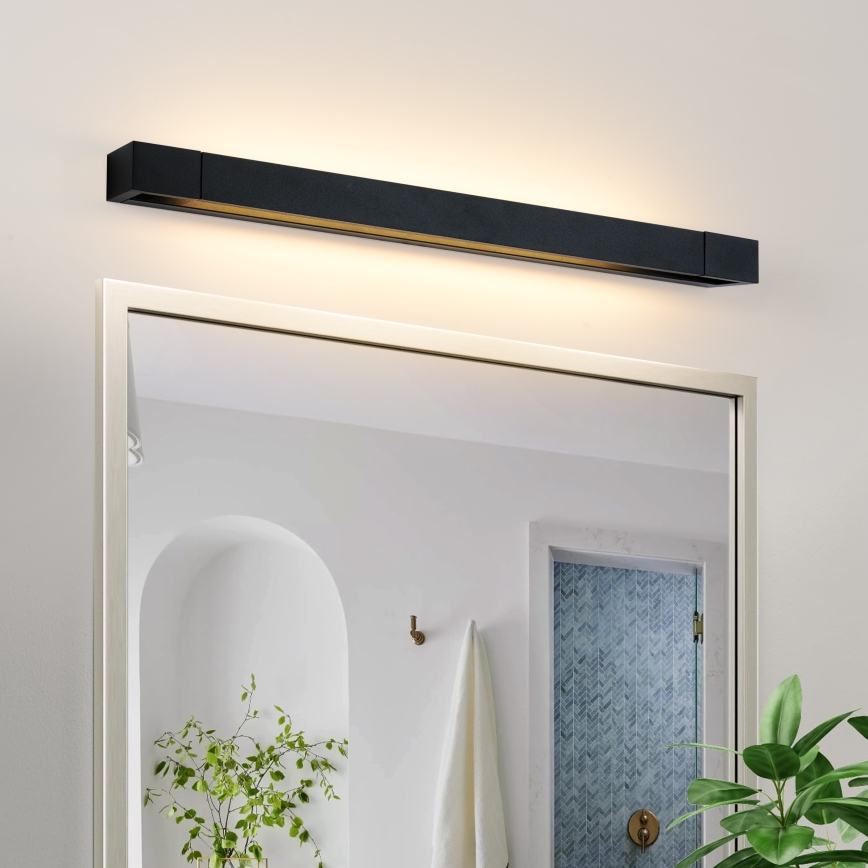 Brilagi - Iluminare LED pentru oglindă de baie AQUA LINE, 18W, 230V, 60 cm, IP44, negru, CRI 90
