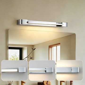 Brilagi - Iluminare LED pentru oglindă de baie AQUA LINE LED/12W/230V 45 cm IP44 crom lucios CRI 90