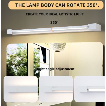 Brilagi - Iluminare LED pentru oglindă de baie AQUA LINE LED/24W/230V 90 cm IP44 albă CRI 90