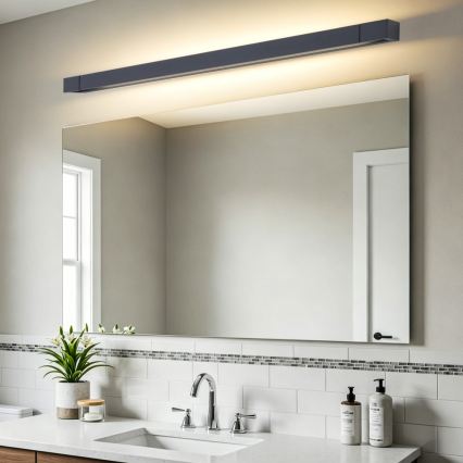 BRILAGI - Lumină LED pentru oglindă de baie AQUA LINE LED, 28W, 230V, 100 cm, IP44, negru, CRI 90