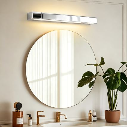 BRILAGI - Iluminare LED pentru oglindă de baie AQUA LINE LED/12W/230V 45 cm IP44 crom lucios CRI 90