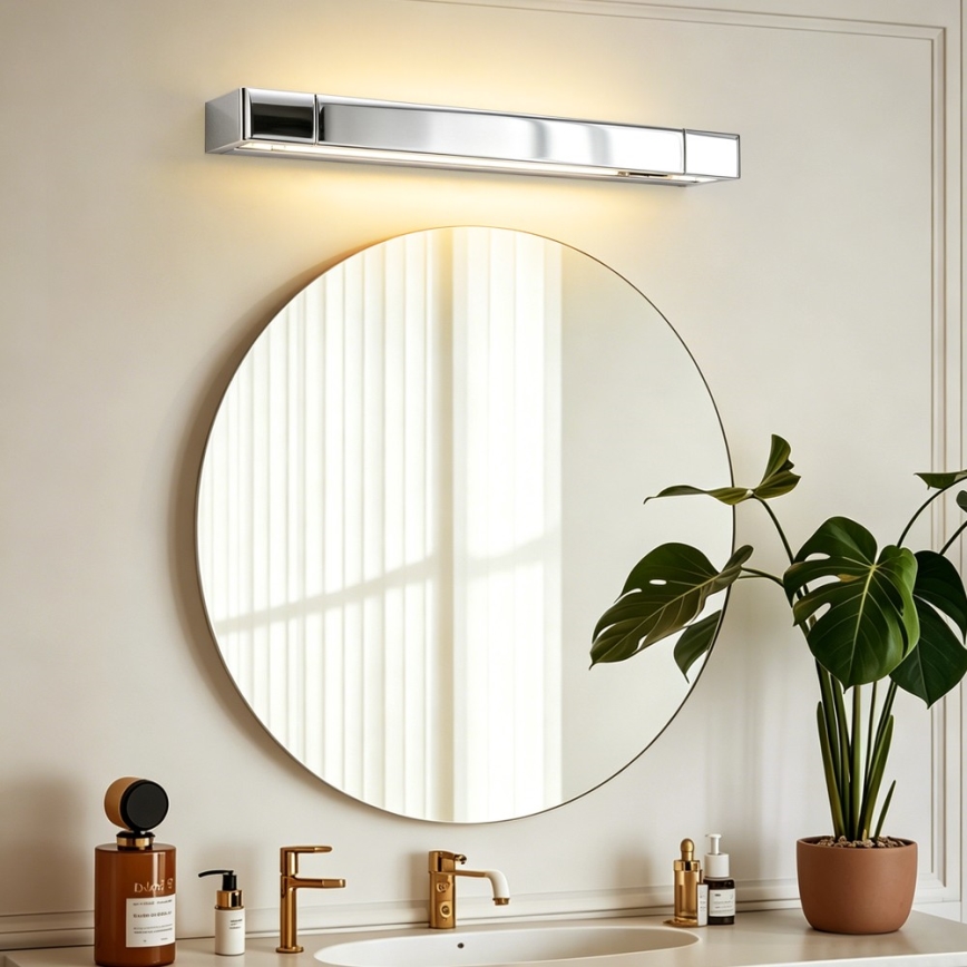 BRILAGI - Iluminare LED pentru oglindă de baie AQUA LINE LED/12W/230V 45 cm IP44 crom lucios CRI 90