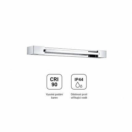 BRILAGI - Iluminare LED pentru oglindă de baie AQUA LINE LED/12W/230V 45 cm IP44 crom lucios CRI 90