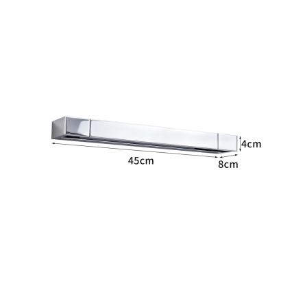 BRILAGI - Iluminare LED pentru oglindă de baie AQUA LINE LED/12W/230V 45 cm IP44 crom lucios CRI 90