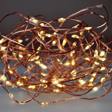Brilagi - instalație luminoasă de Crăciun LED 100xLED/3xAA 10m alb cald
