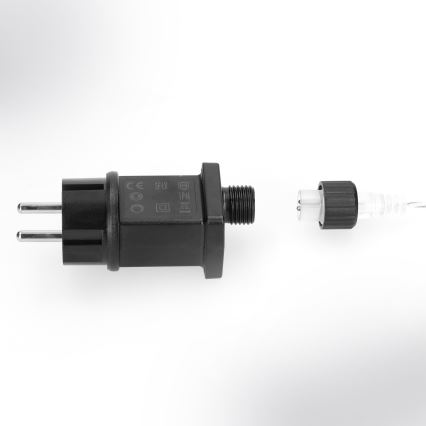 Brilagi - Instalație luminoasă LED de exterior pentru Crăciun, 150 LED, 5 m, IP44, alb rece, efect de artificii