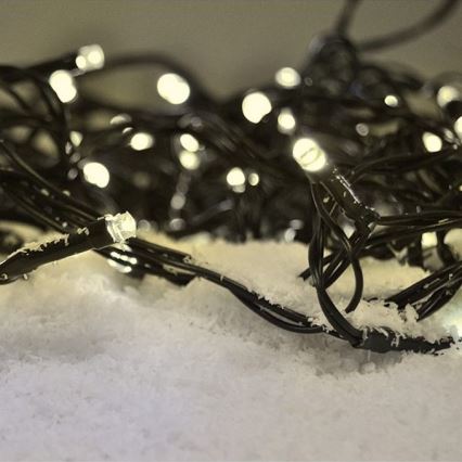 Brilagi - Instalație luminoasă LED pentru exterior, 200 LED / 8 funcții, 23 m, IP44, alb cald