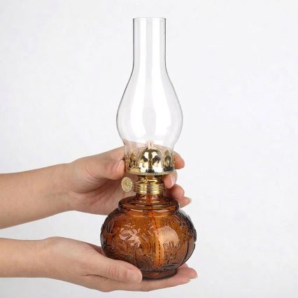 Brilagi - Lampă cu kerosen MERLIN portocalie