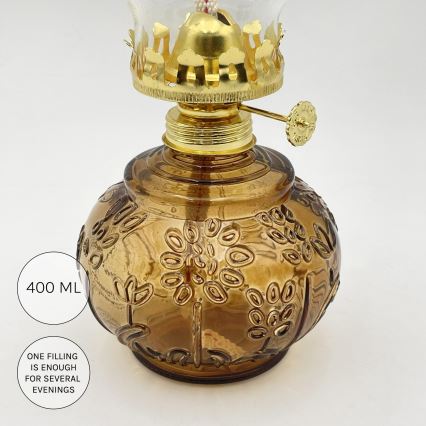 Brilagi - Lampă cu kerosen MERLIN portocalie