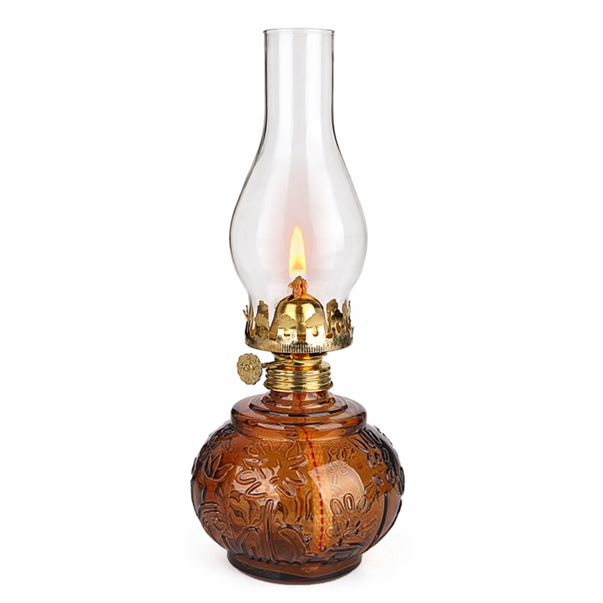 Brilagi - Lampă cu kerosen MERLIN portocalie