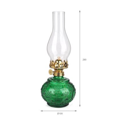 Brilagi - Lampă cu kerosen MERLIN verde