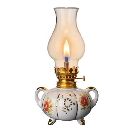 Brilagi - Lampă cu petrol MERLIN albă/aurie