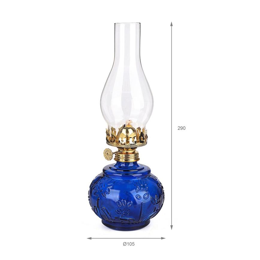 Brilagi - Lampă cu petrol MERLIN, albastră