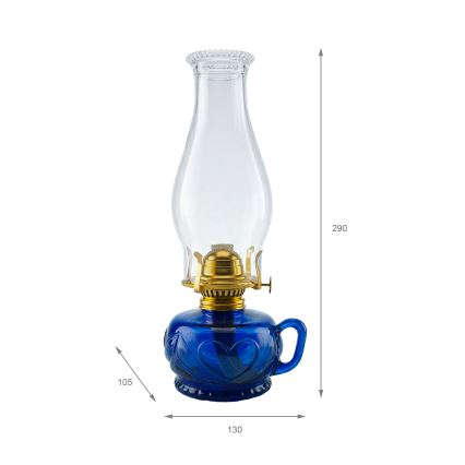 Brilagi - Lampă cu petrol MERLIN, albastră