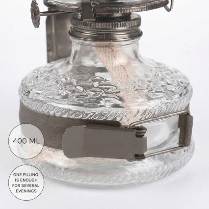 Brilagi - Lampă cu petrol MERLIN, crom negru