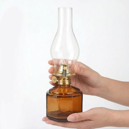 Brilagi - Lampă cu petrol MERLIN portocalie