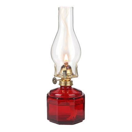 Brilagi - Lampă cu petrol MERLIN roșie