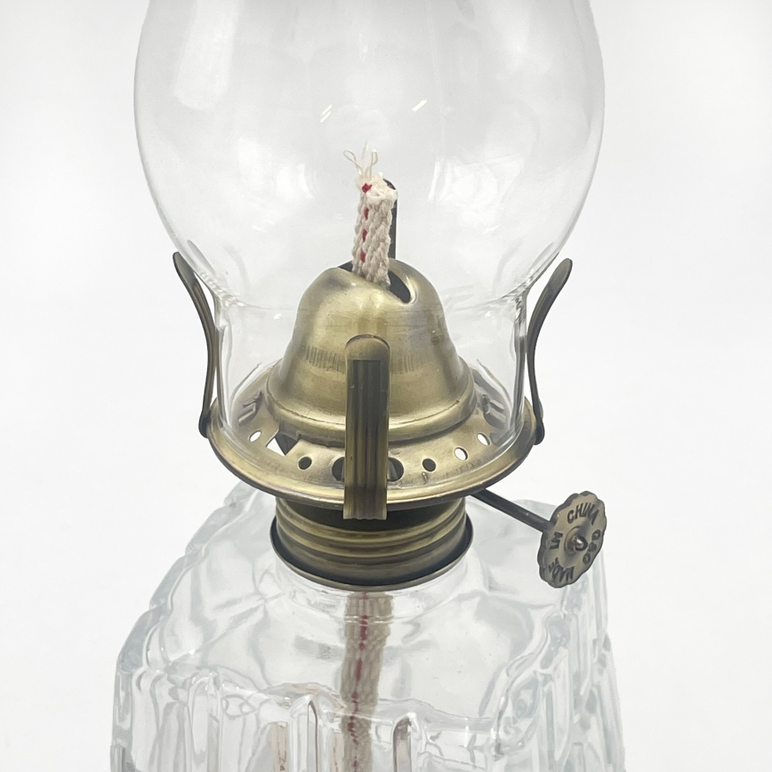 Brilagi - Lampă cu petrol MERLIN transparent/auriu/patină