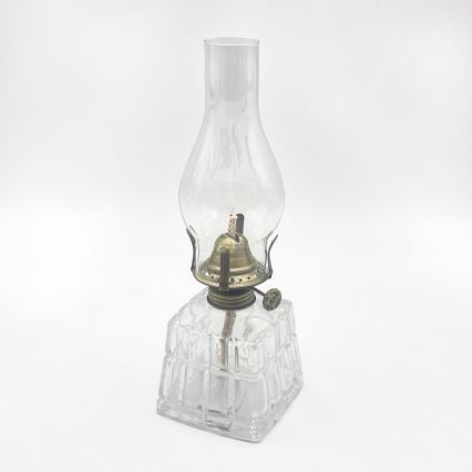 Brilagi - Lampă cu petrol MERLIN transparent/auriu/patină
