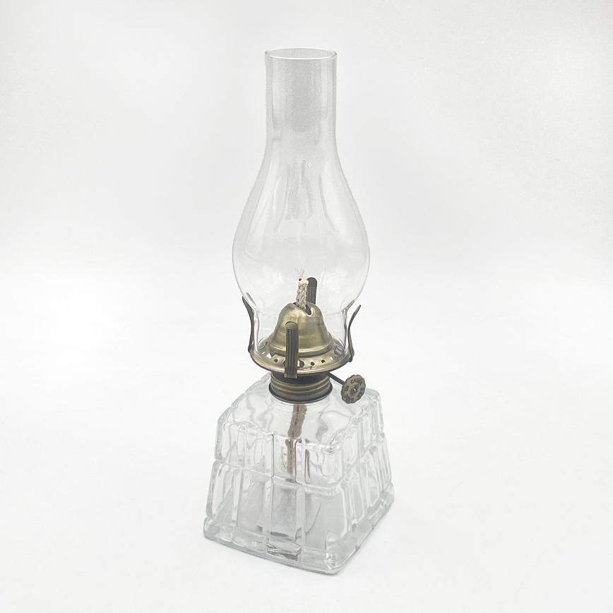 Brilagi - Lampă cu petrol MERLIN transparent/auriu/patină