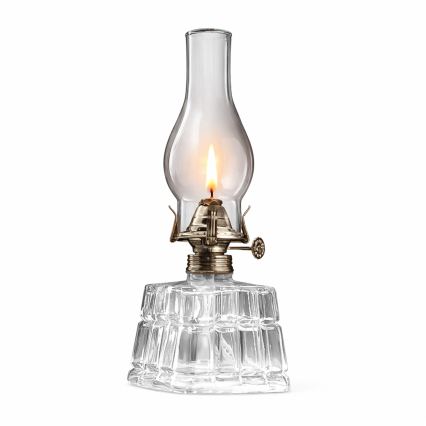 Brilagi - Lampă cu petrol MERLIN transparent/auriu/patină