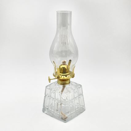 Brilagi - Lampă cu petrol MERLIN, transparentă/aurie