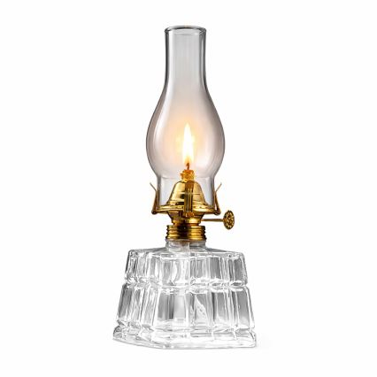 Brilagi - Lampă cu petrol MERLIN, transparentă/aurie