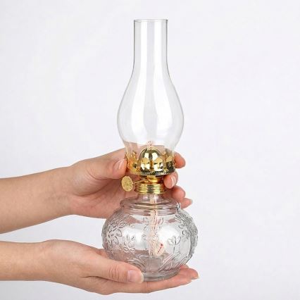 Brilagi - Lampă cu petrol MERLIN, transparentă