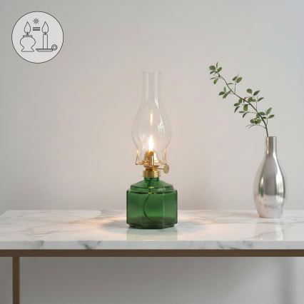 Brilagi - Lampă cu petrol MERLIN verde