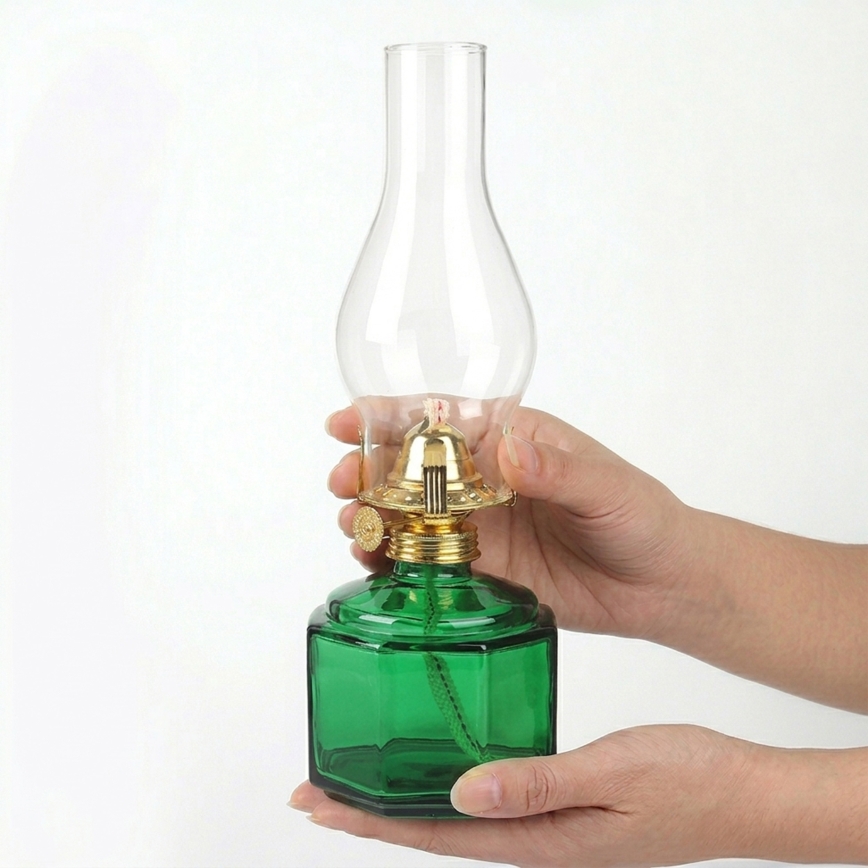 Brilagi - Lampă cu petrol MERLIN verde