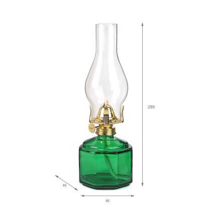Brilagi - Lampă cu petrol MERLIN verde