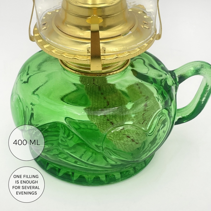 Brilagi - Lampă cu petrol MERLIN, verde