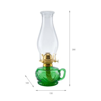 Brilagi - Lampă cu petrol MERLIN, verde
