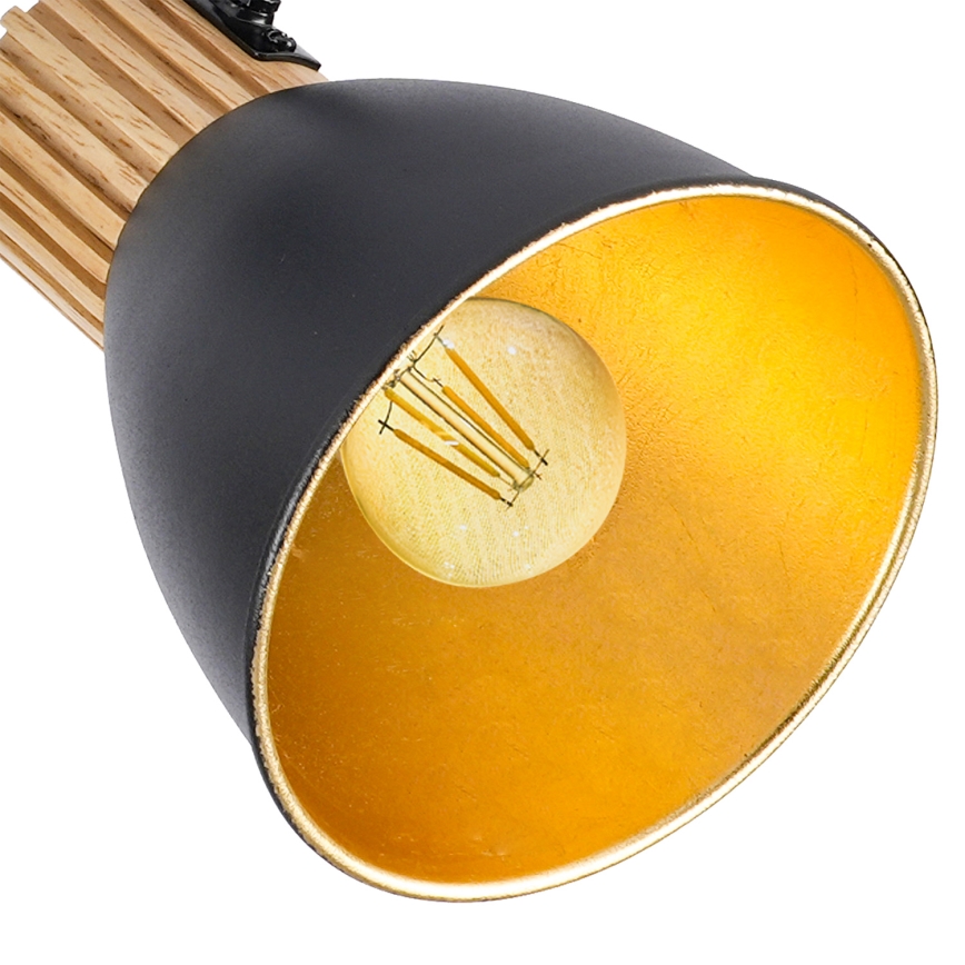 Brilagi - Lampă cu spoturi ODENSE 3xE14/10W/230V lemn/negru