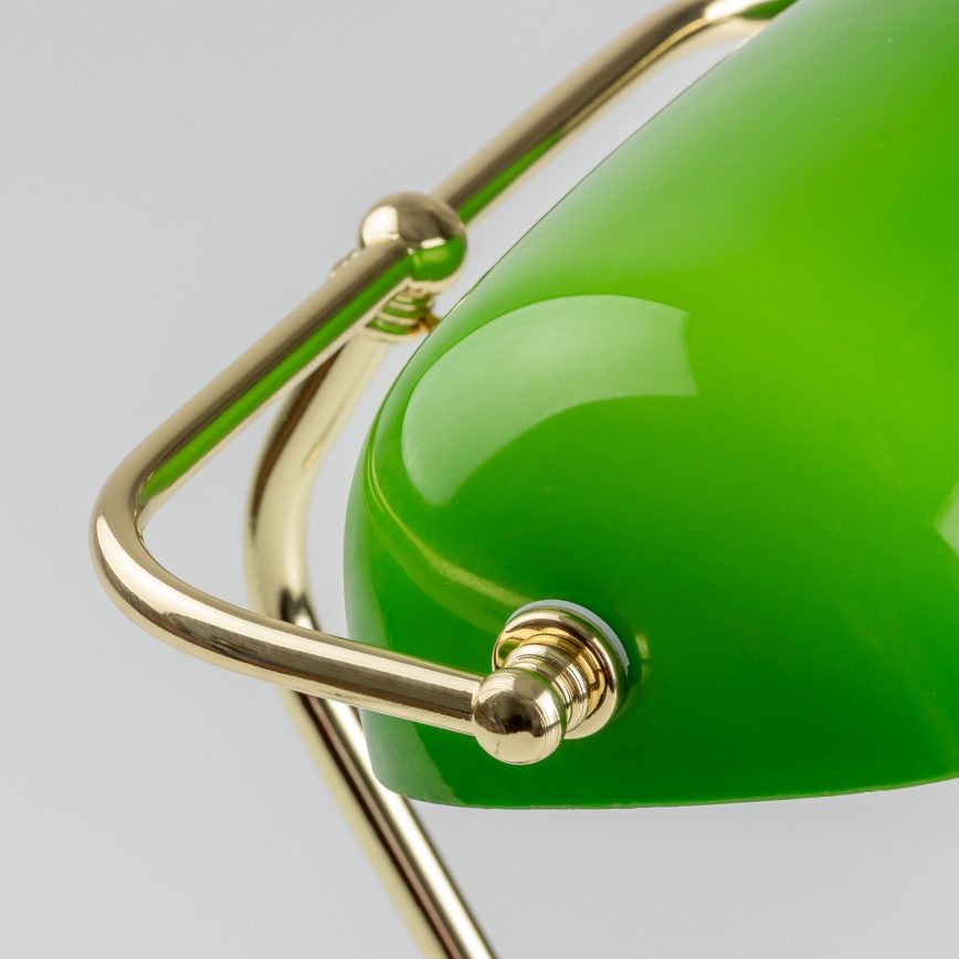 Brilagi - Lampă de birou BANK OFFICE 1xE27/60W/230V negru/auriu/verde