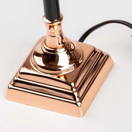 Brilagi - Lampă de birou CERIA 1xE14/40W/230V negru/cupru/alb