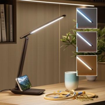 Brilagi - Lampă de birou LED cu intensitate reglabilă MODO LED/7W/230V 3000/4000/6500K maro