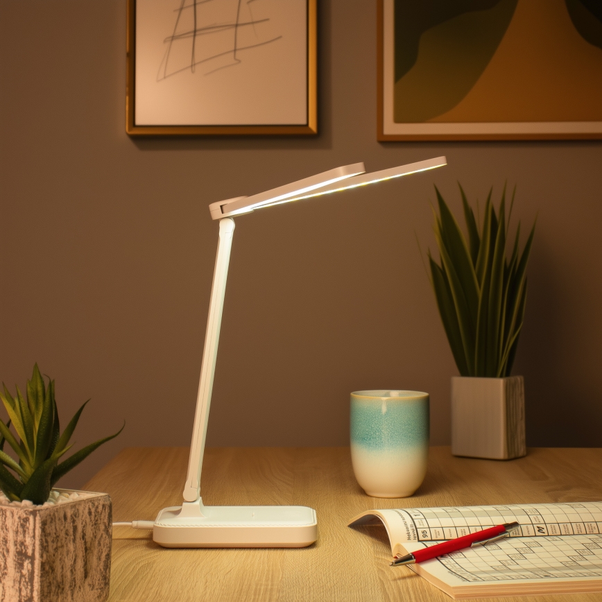 Brilagi - Lampă de birou LED dimabilă MODO DUO LED/8W/5V 3000/4000/6500K albă