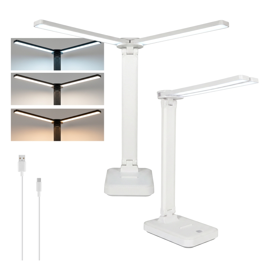 Brilagi - Lampă de birou LED dimabilă MODO DUO LED/8W/5V 3000/4000/6500K albă
