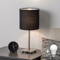 Brilagi - Lampă de birou LED NUBILA 1xE27/60W/230V neagră